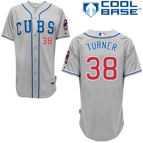 Jacob Turner #38 mlb Jersey-Chicago Cubs Women's Authentic 2014 Road Gray Cool Base Baseball Jersey